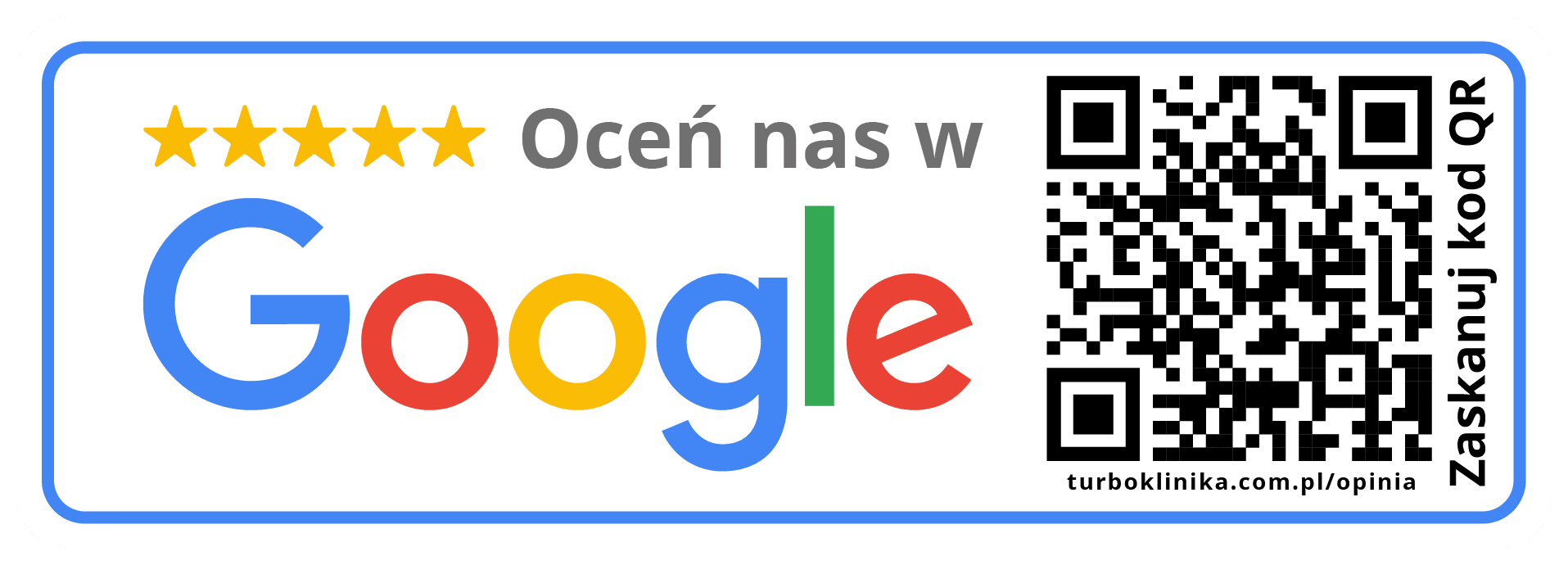 Oceń nas w Google